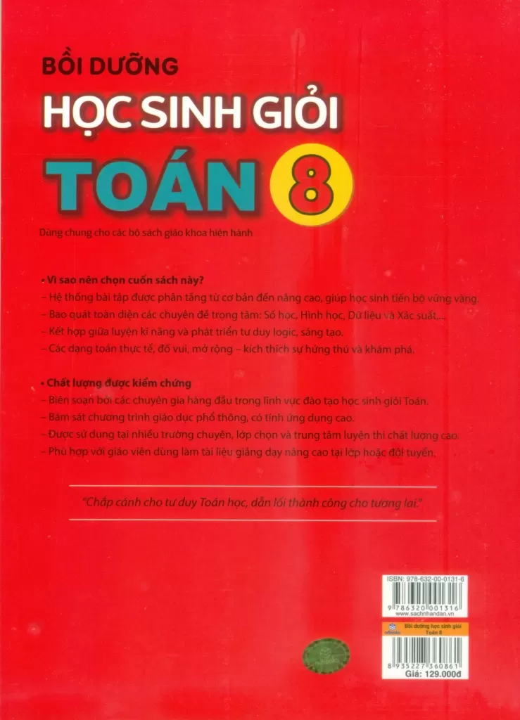 BỒI DƯỠNG HỌC SINH GIỎI TOÁN LỚP 8 (Dùng chung cho các bộ SGK hiện hành)